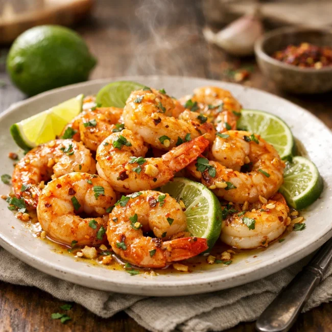 Spicy Garlic Lime Shrimp