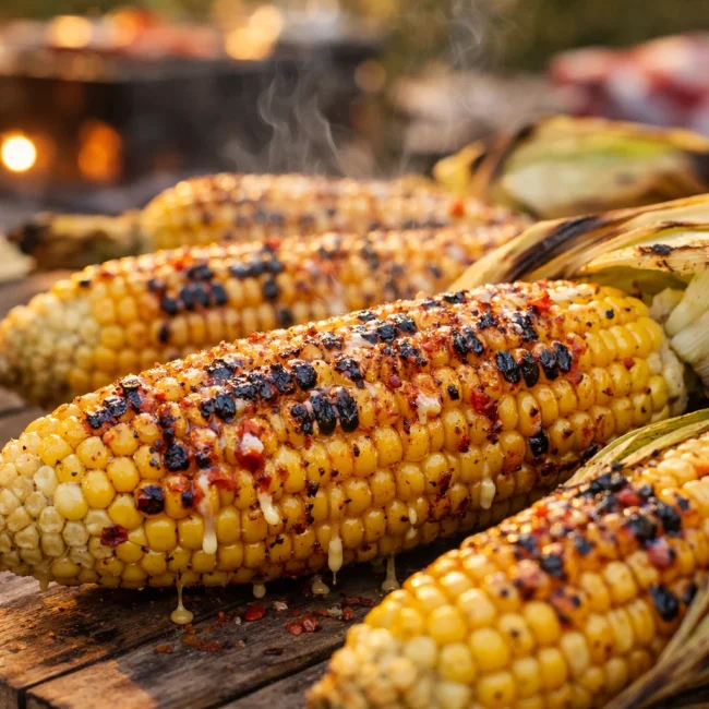 Spicy Grilled Corn on the Cob