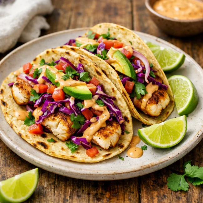 Spicy Grilled Fish Tacos
