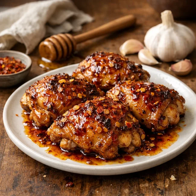 Spicy Honey Garlic Chicken Delight