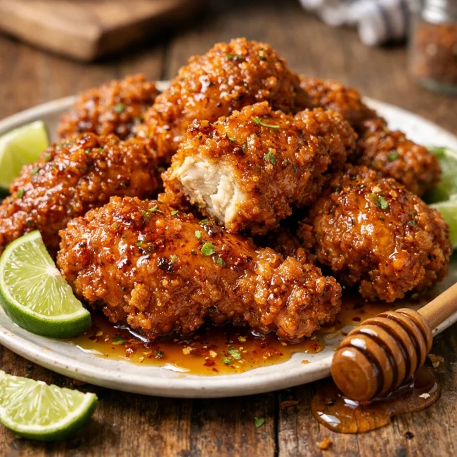 Spicy Honey-Lime Fried Chicken