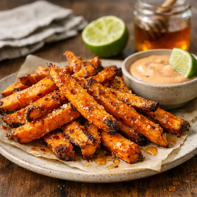 Spicy Honey-Lime Sweet Potato Fries