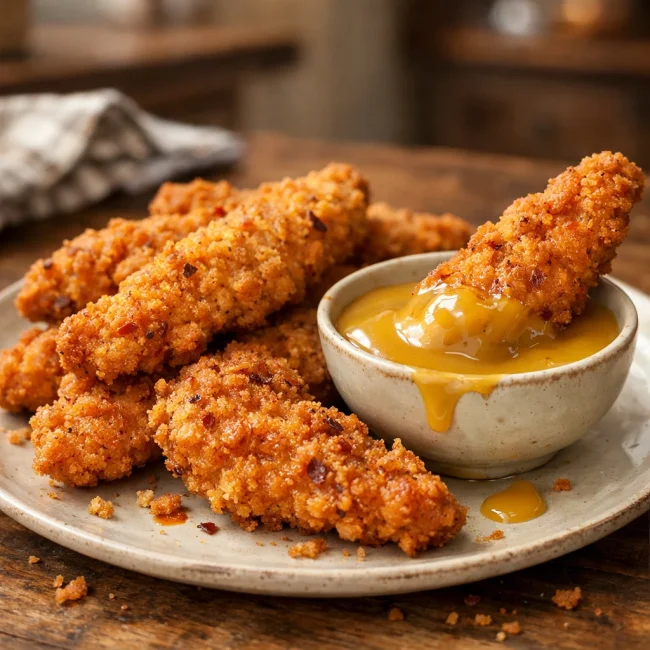 Spicy Honey Mustard Chicken Tenders