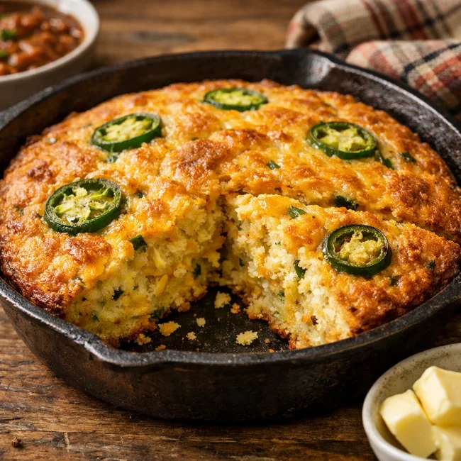Spicy Jalapeño Cheddar Cornbread