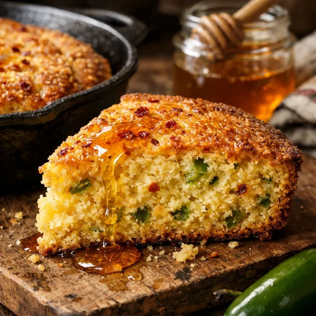 Spicy Jalapeño Honey Corn Bread
