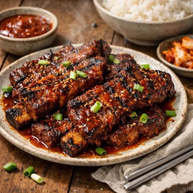 Spicy Korean Beef Short Ribs