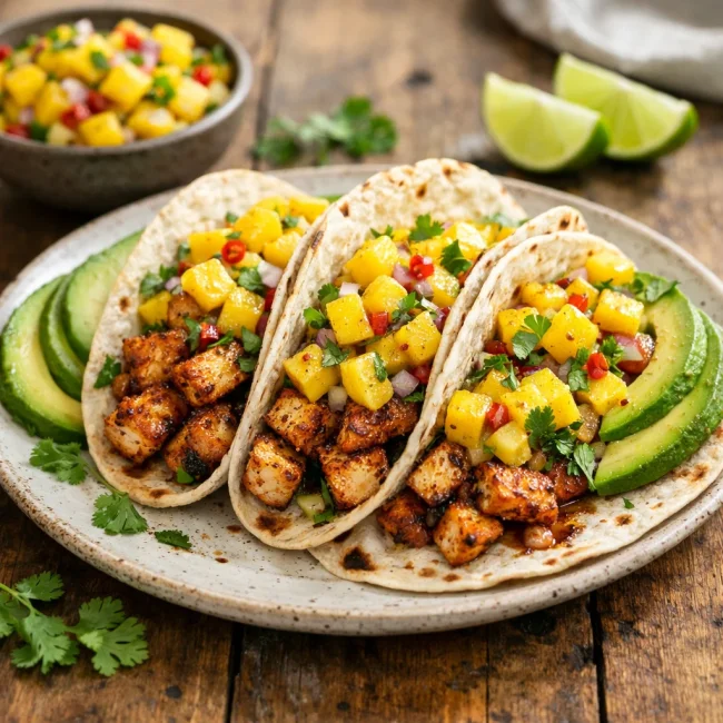 Spicy Mango Tacos