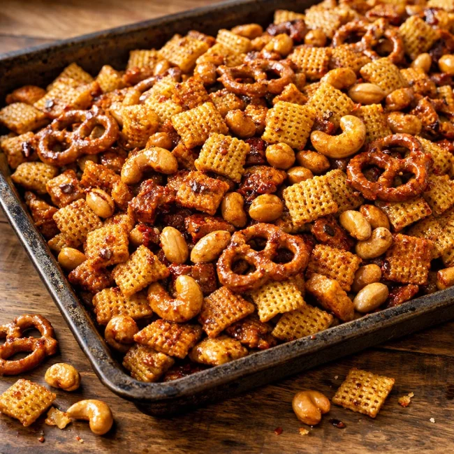 Spicy Maple Chex Mix
