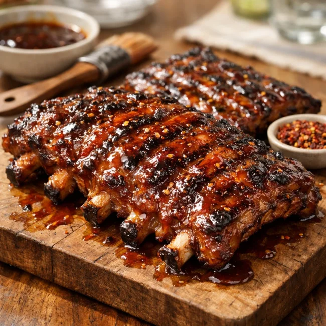 Spicy Maple Glazed Baby Back Ribs