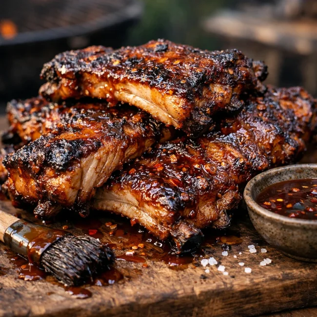 Spicy Maple Glazed Pork Ribs