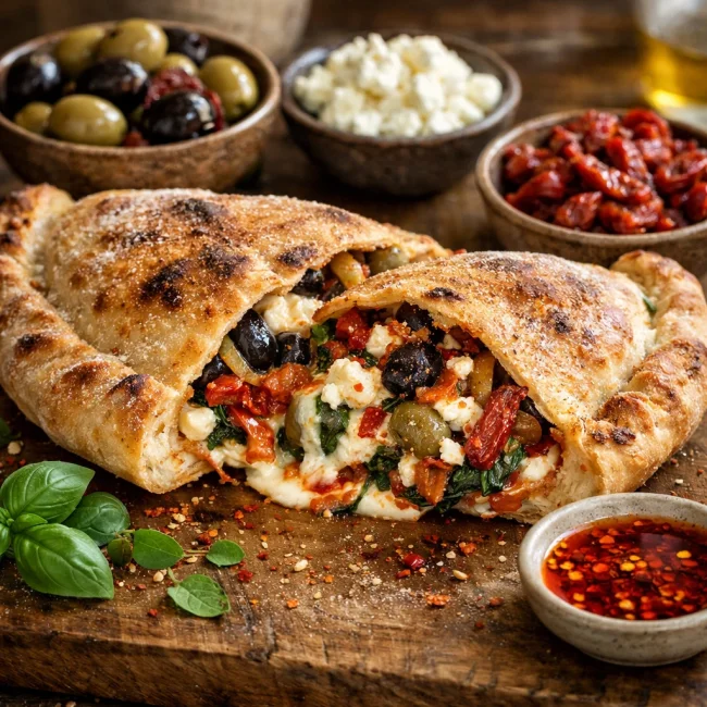 Spicy Mediterranean Calzone
