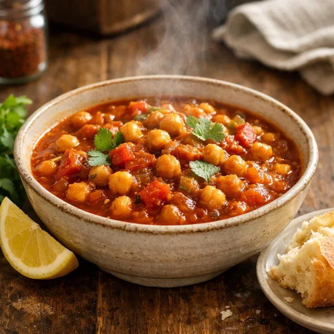 Spicy Moroccan Chickpea Stew