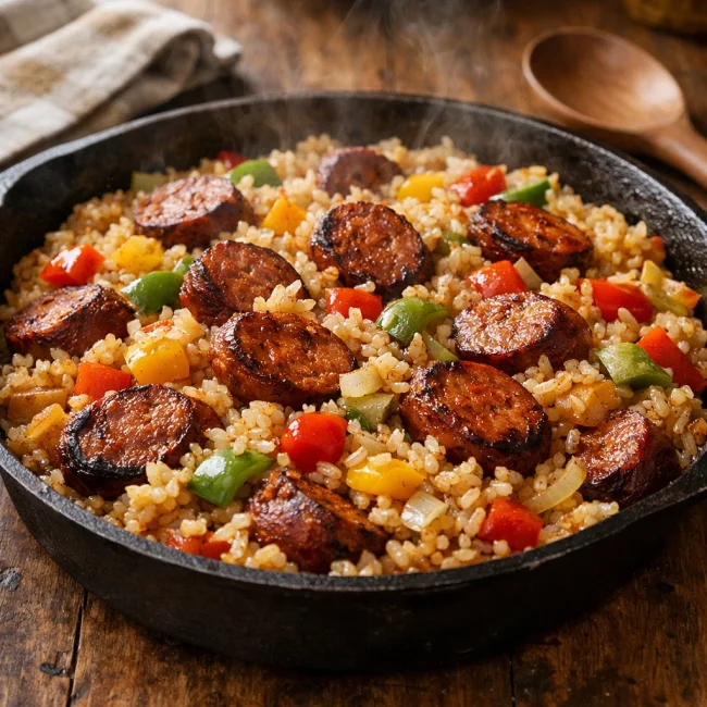 Spicy Sausage and Rice