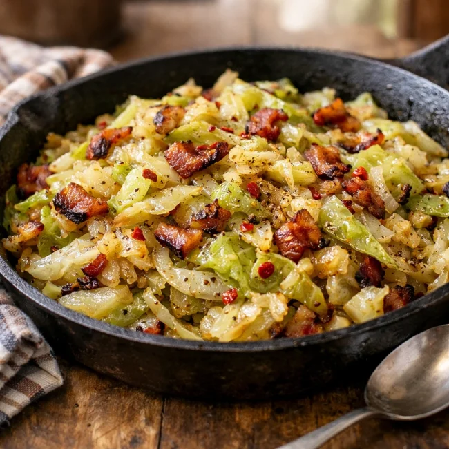 Spicy Southern Fried Cabbage