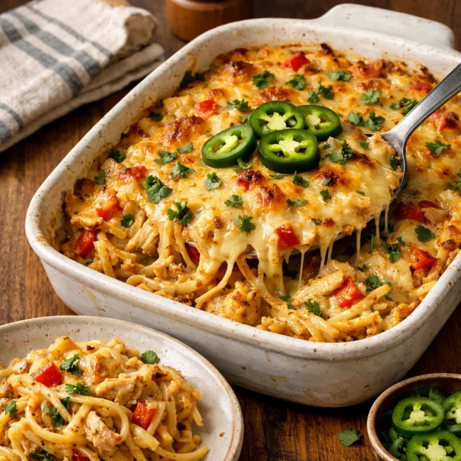Spicy Southwestern Chicken Spaghetti