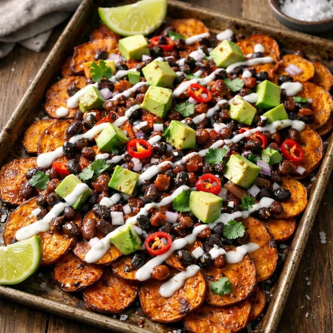 Spicy Sweet Potato Nachos