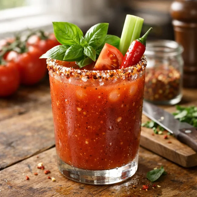 Spicy Tomato Basil Mary