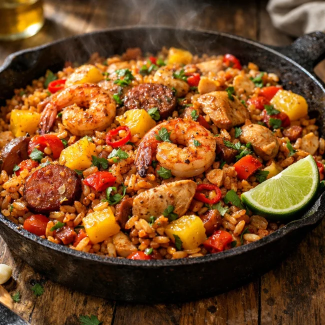 Spicy Tropical Jambalaya
