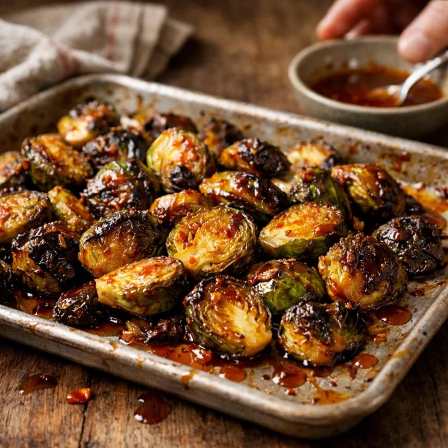 Sriracha Honey Brussels Sprouts