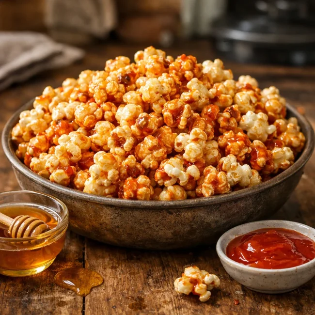 Sriracha Honey Popcorn