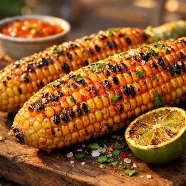 Sriracha Lime Grilled Corn