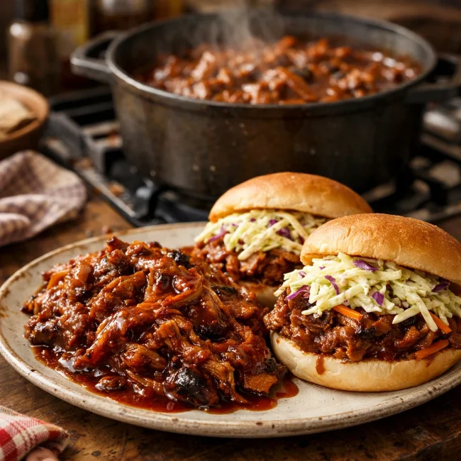 Stovetop BBQ Pulled Pork