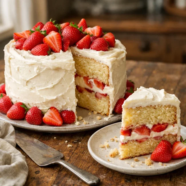 Strawberry Delight Cake