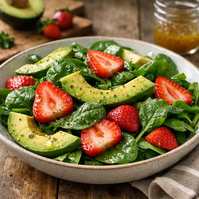 Strawberry Spinach & Avocado Delight