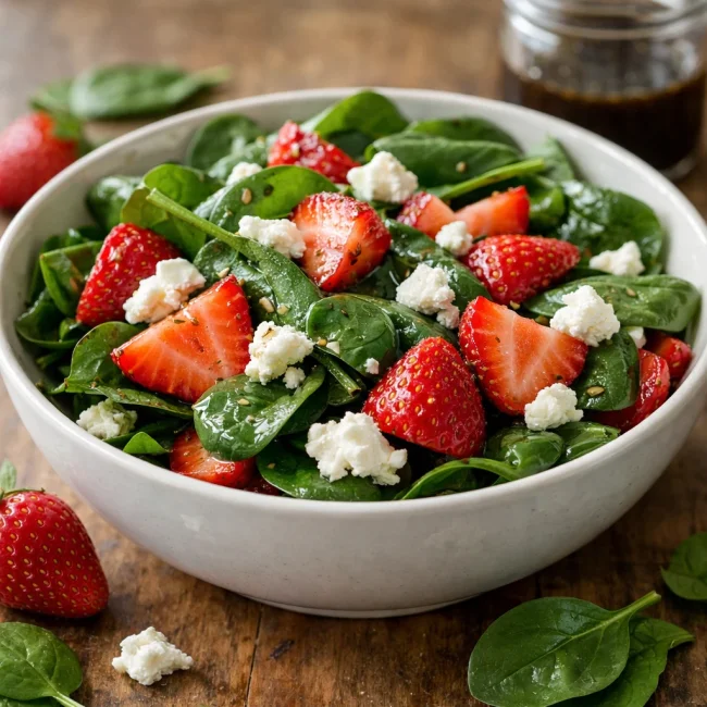Strawberry Spinach Salad