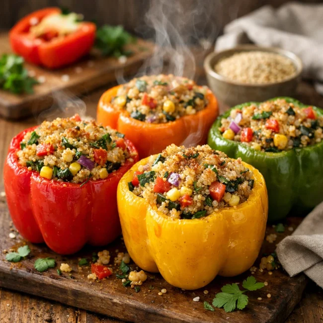 Stuffed Bell Peppers with Quinoa