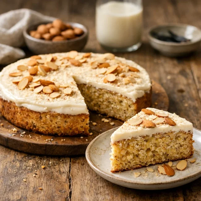 Sugar-Free Vanilla Almond Cake