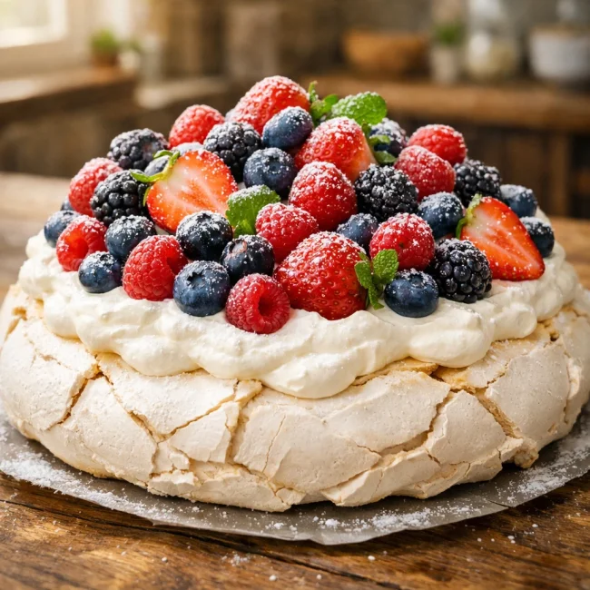 Summer Berry Pavlova