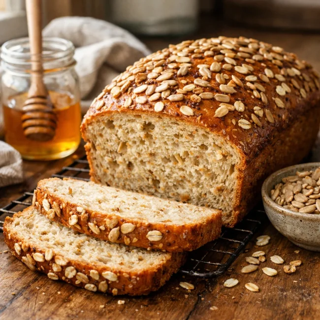 Sunflower Honey Oat Bread