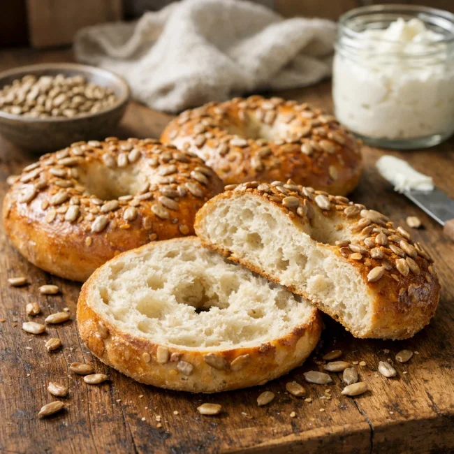 Sunflower Seed Bagels