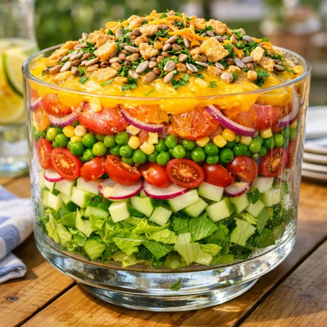 Sunny Seven-Layer Summer Salad
