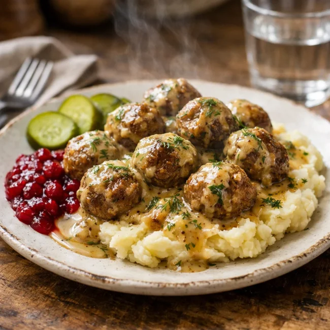 Swedish Dill Meatballs