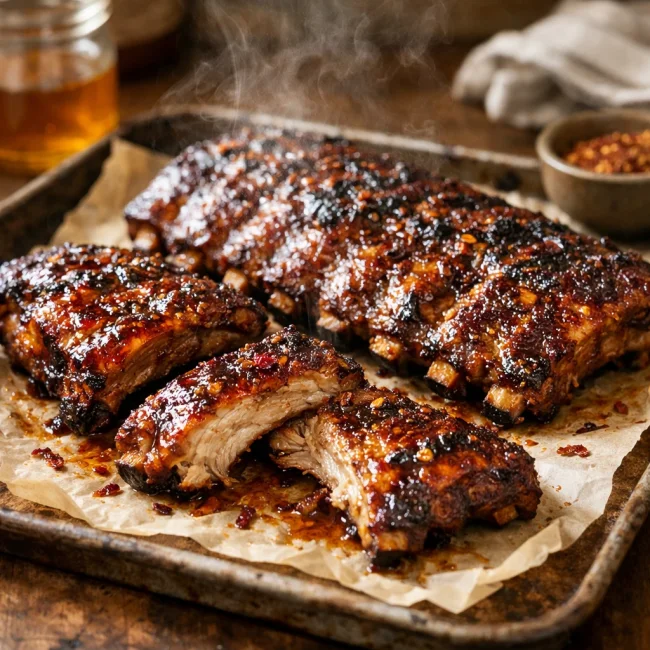 Sweet & Spicy Oven Ribs