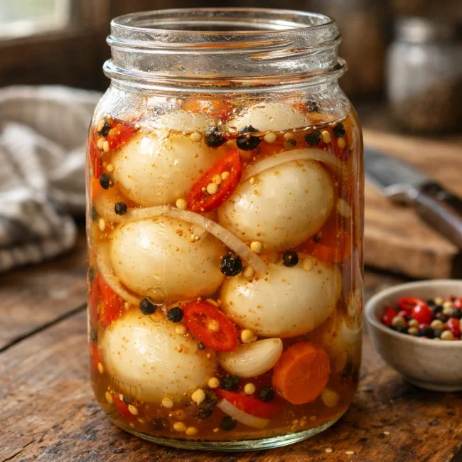 Sweet & Spicy Pickled Eggs