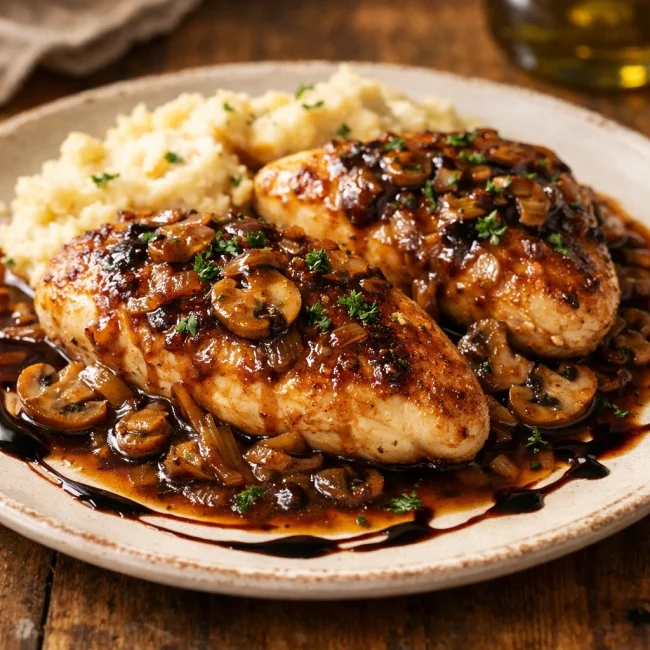Sweet and Savory Chicken Marsala