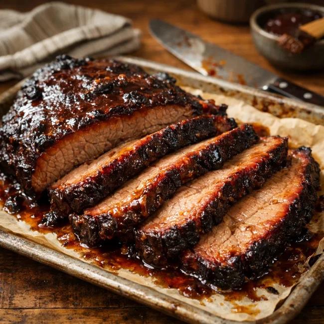 Sweet and Smoky Oven Barbecued Brisket