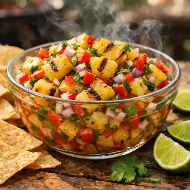 Sweet and Smoky Pineapple Salsa