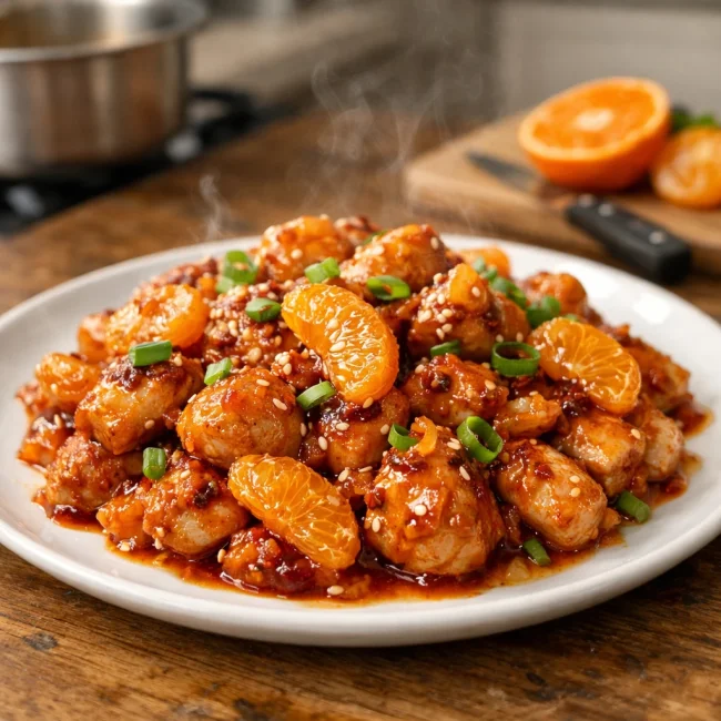 Sweet and Spicy Mandarin Chicken
