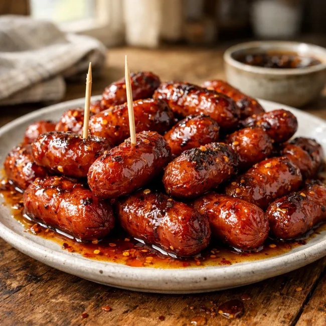 Sweet and Spicy Mini Sausages