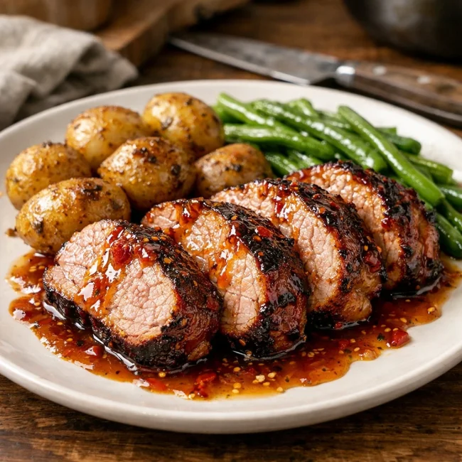 Sweet and Spicy Pork Tenderloin