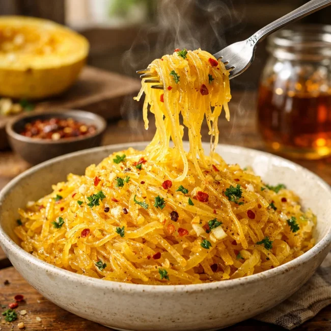 Sweet and Spicy Spaghetti Squash