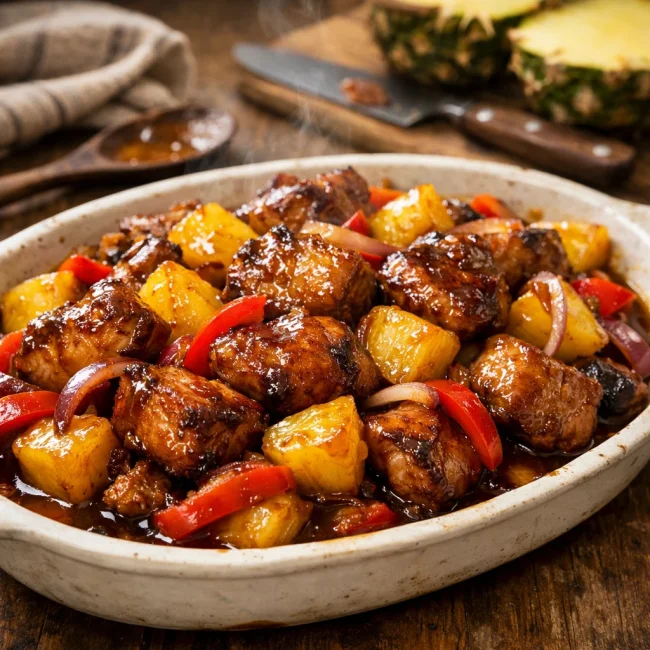 Sweet and Tangy Pineapple Pork