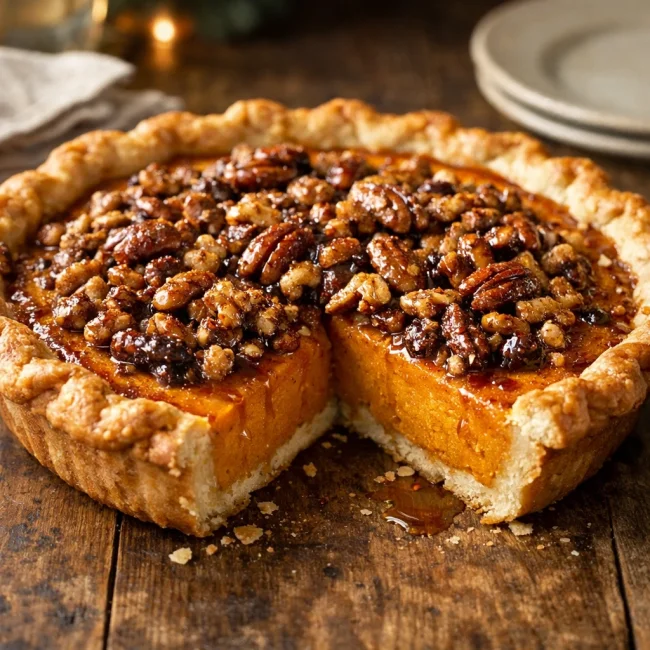 Sweet Potato & Maple Nut Pie