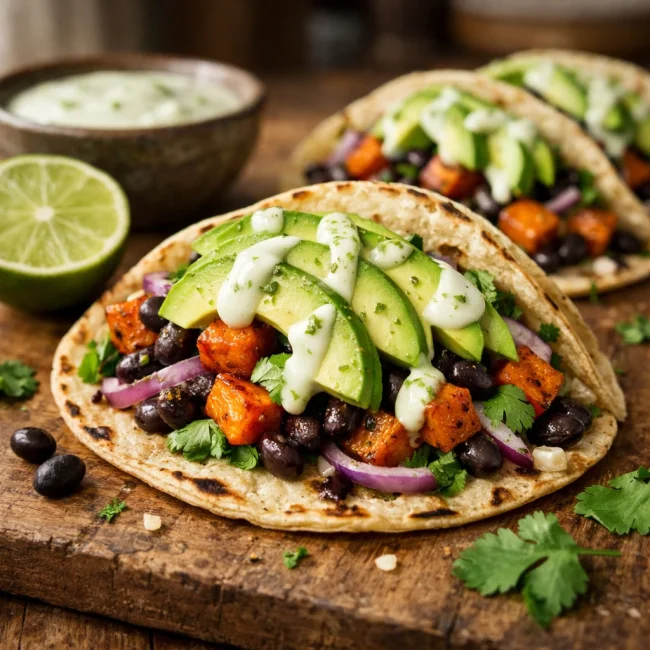 Sweet Potato and Black Bean Tacos