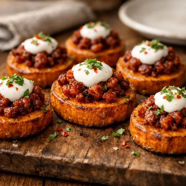 Sweet Potato and Chorizo Bites