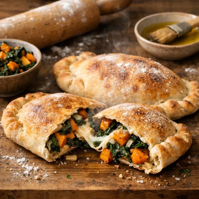 Sweet Potato and Kale Calzone